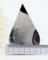 Black Banded Agate Flame 169g – The Midnight Portal | Protection & Grounding