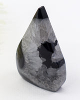 Black Banded Agate Flame 131g – The Shadow Flame | Protection & Strength