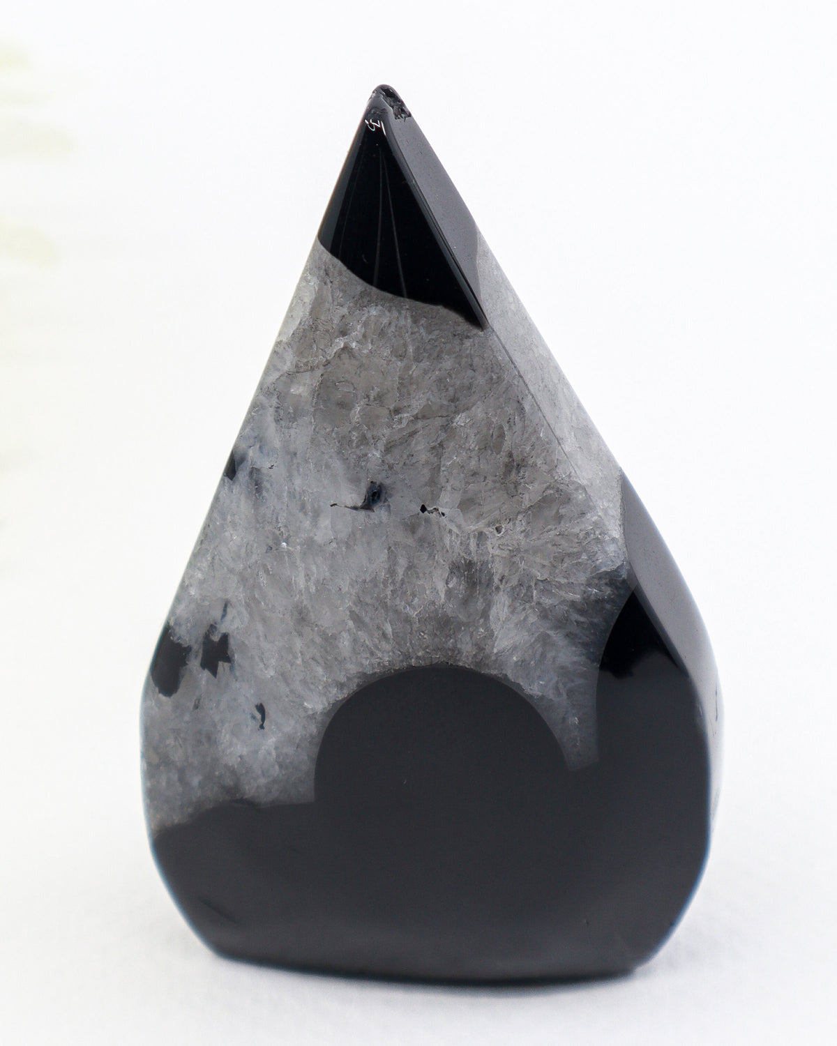 Black Banded Agate Flame 131g – The Shadow Flame | Protection & Strength