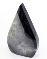 Black Banded Agate Flame 141g – Shadow Dancer | Protection & Strength