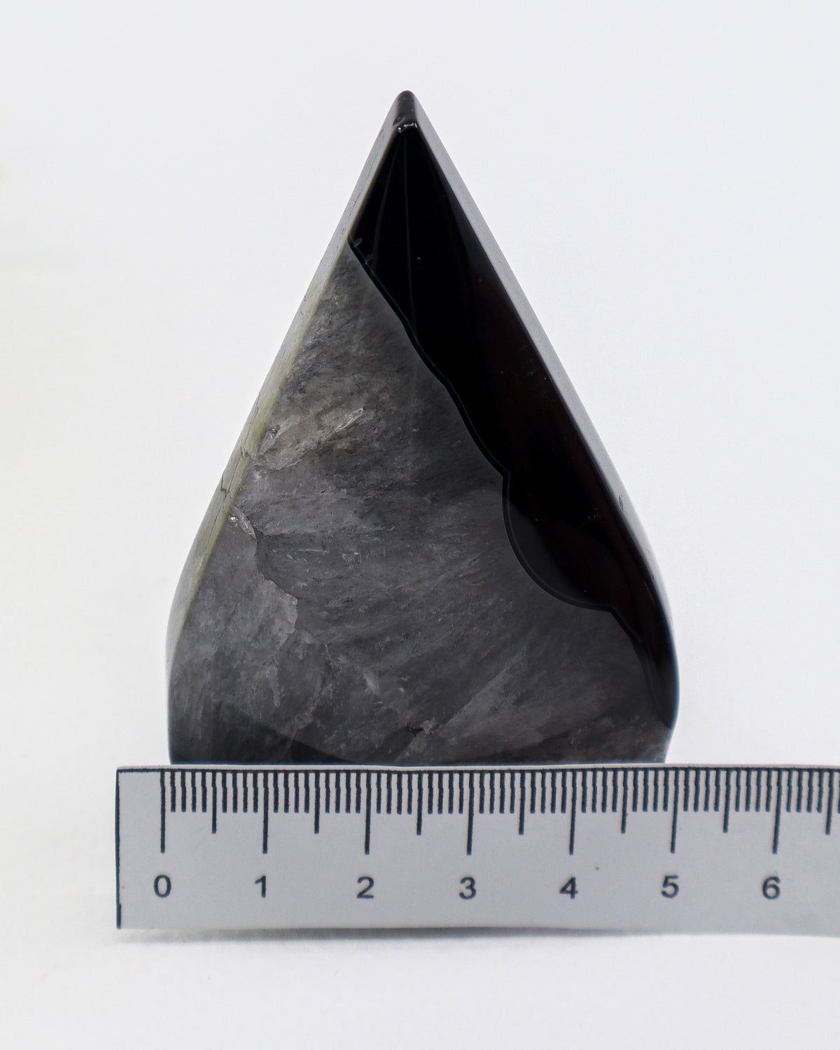 Black Banded Agate Flame 141g – Shadow Dancer | Protection & Strength