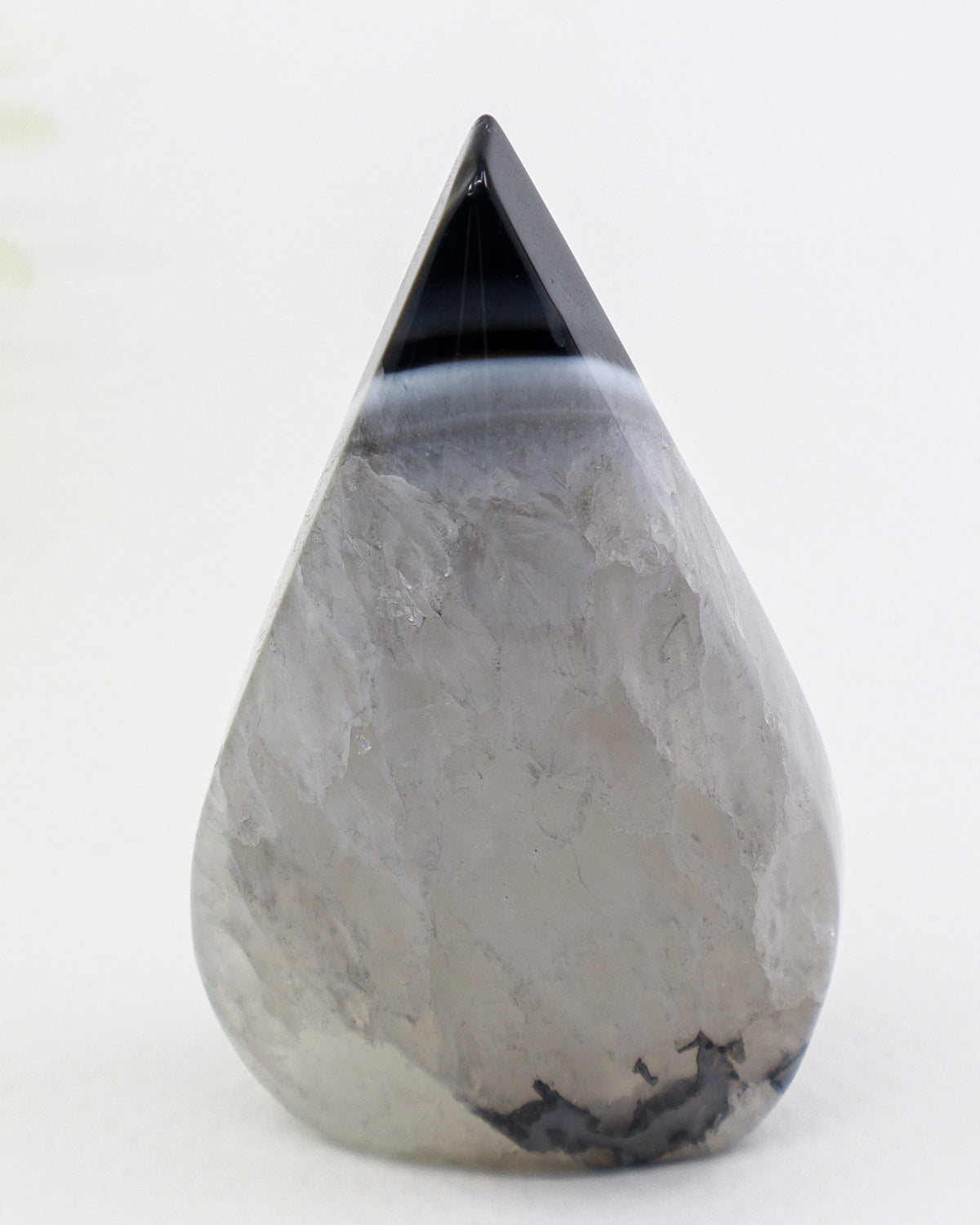Black Banded Agate Flame 99g – Moonlit Shadow | Protection & Balance