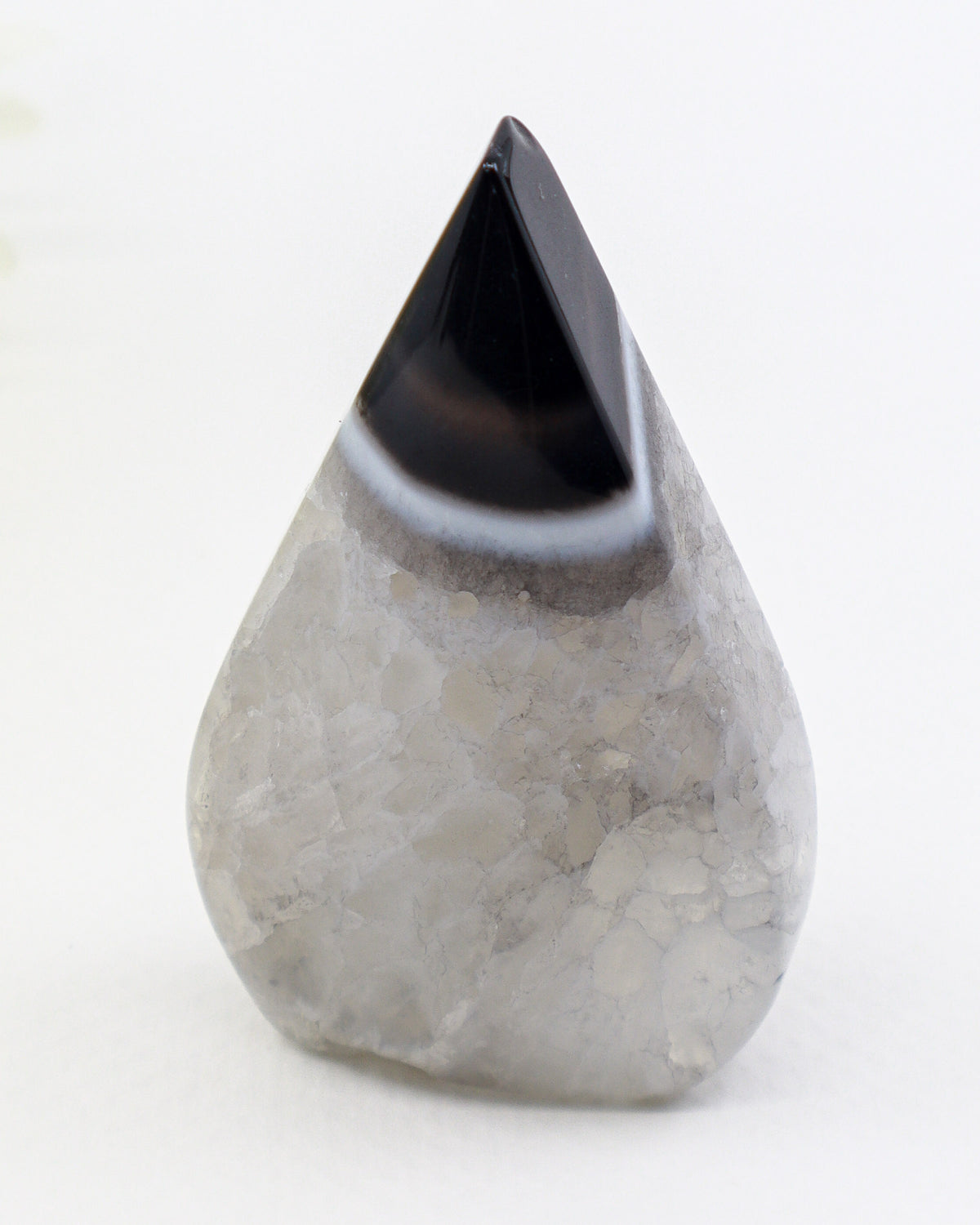 Black Banded Agate Flame 99g – Moonlit Shadow | Protection & Balance