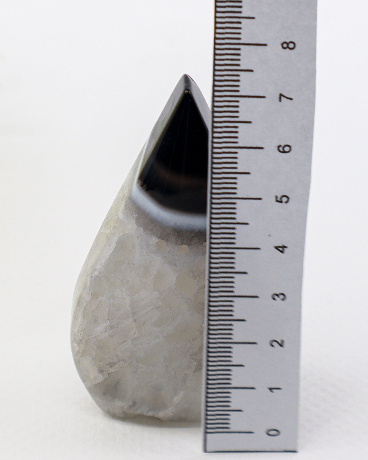 Black Banded Agate Flame 99g – Moonlit Shadow | Protection & Balance