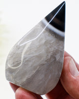 Black Banded Agate Flame 99g – Moonlit Shadow | Protection & Balance