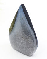 Black Banded Agate Flame 123g – Dark Moon | Protection & Grounding
