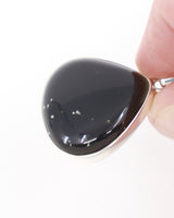 Black Obsidian Sterling Silver Pendant – The Shadow Guardian | Protection & Grounding