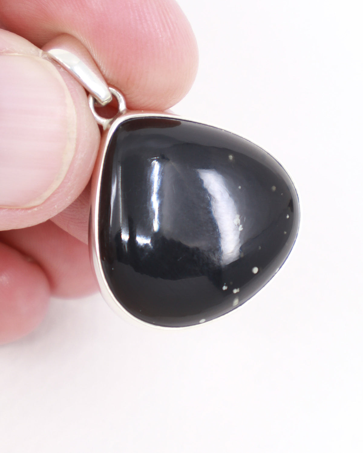 Black Obsidian Sterling Silver Pendant – The Shadow Guardian | Protection & Grounding