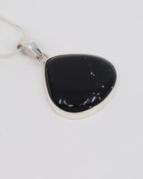 Black Obsidian Sterling Silver Pendant – The Shadow Guardian | Protection & Grounding
