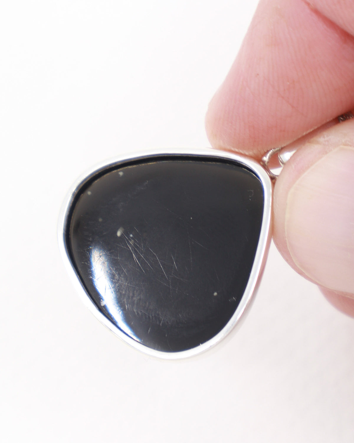 Black Obsidian Sterling Silver Pendant – The Shadow Guardian | Protection & Grounding