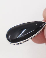 Black Obsidian Sterling Silver Pendant – The Midnight Shield | Protection & Strength