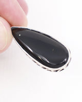 Black Obsidian Sterling Silver Pendant – The Midnight Shield | Protection & Strength