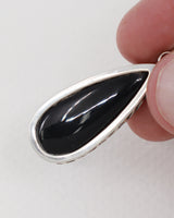 Black Obsidian Sterling Silver Pendant – The Midnight Shield | Protection & Strength