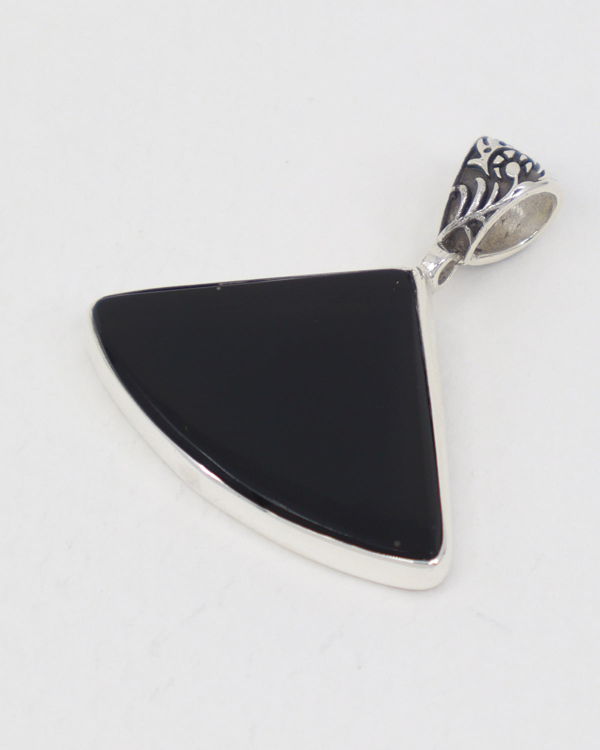 Black Obsidian Sterling Silver Pendant – The Dark Moon | Protection & Gro