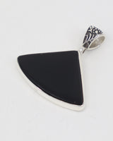 Black Obsidian Sterling Silver Pendant – The Dark Moon | Protection & Gro