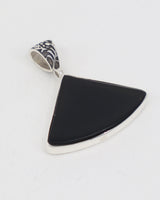 Black Obsidian Sterling Silver Pendant – The Dark Moon | Protection & Gro