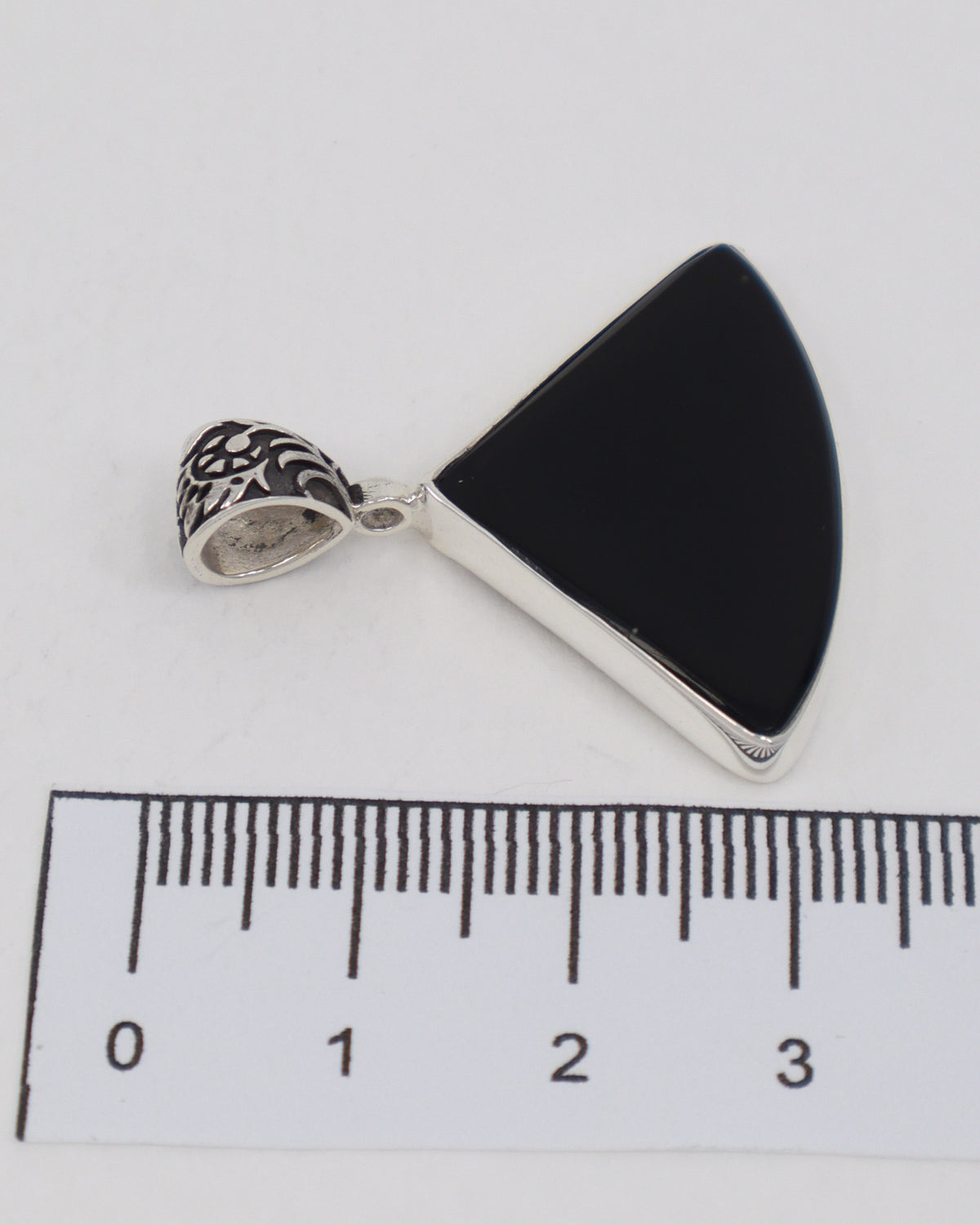 Black Obsidian Sterling Silver Pendant – The Dark Moon | Protection & Gro
