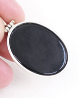 Black Onyx Sterling Silver Pendant – The Stone of Resolve | Strength & Protection