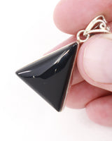 Black Onyx Sterling Silver Pendant – The Sacred Triangle | Strength & Protection