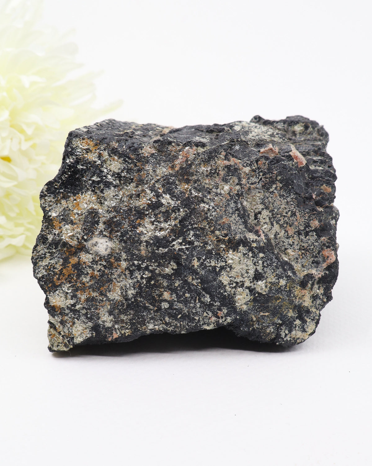 Black Tourmaline with Pink Feldspar 1.242kg – The Guardian Stone | Protection & Grounding