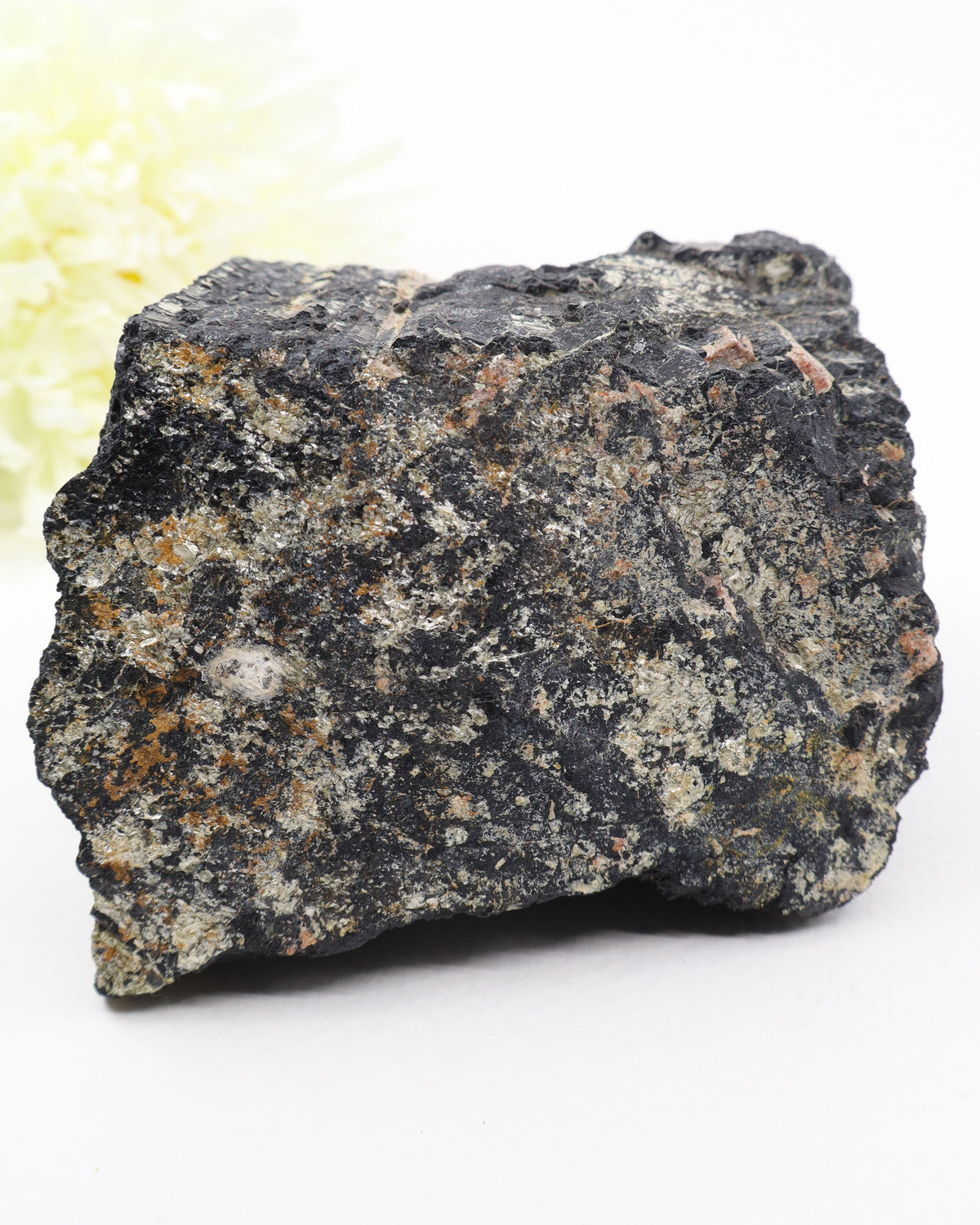 Black Tourmaline with Pink Feldspar 1.242kg – The Guardian Stone | Protection & Grounding