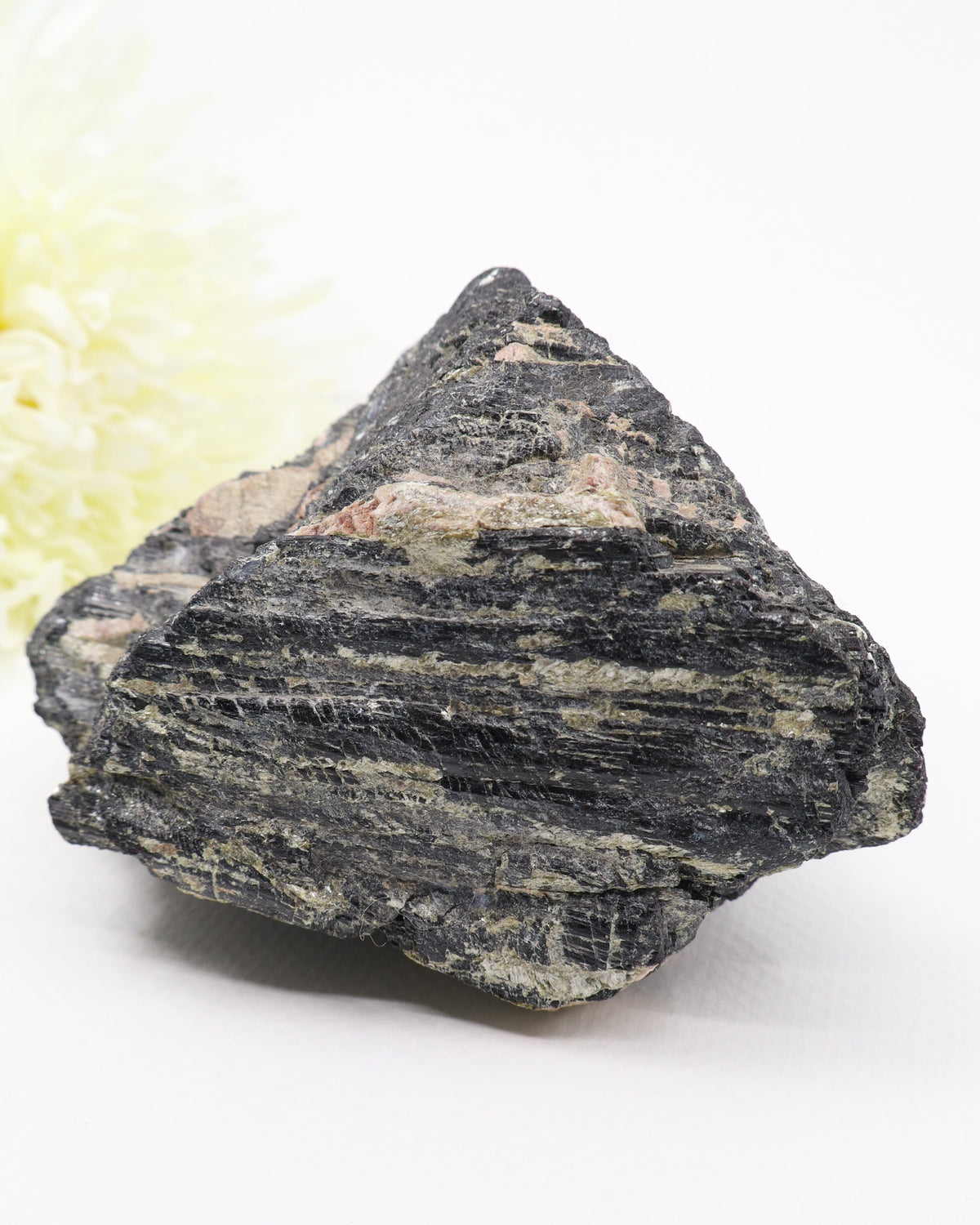 Black Tourmaline with Pink Feldspar 1.559kg – The Guardian Stone | Protection & Grounding