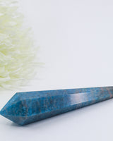 Blue Apatite Crystal Wand 180g – The Visionary | Motivation & Intuition