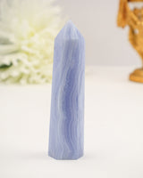 Blue Lace Agate Tower | 9cm | 85g | Calm Communication