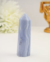 Blue Lace Agate Tower | 8.5cm | 70g | Peace & Communication