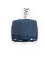 Blue Tiger Eye Sterling Silver Pendant – The Midnight Guardian | Protection & Insight