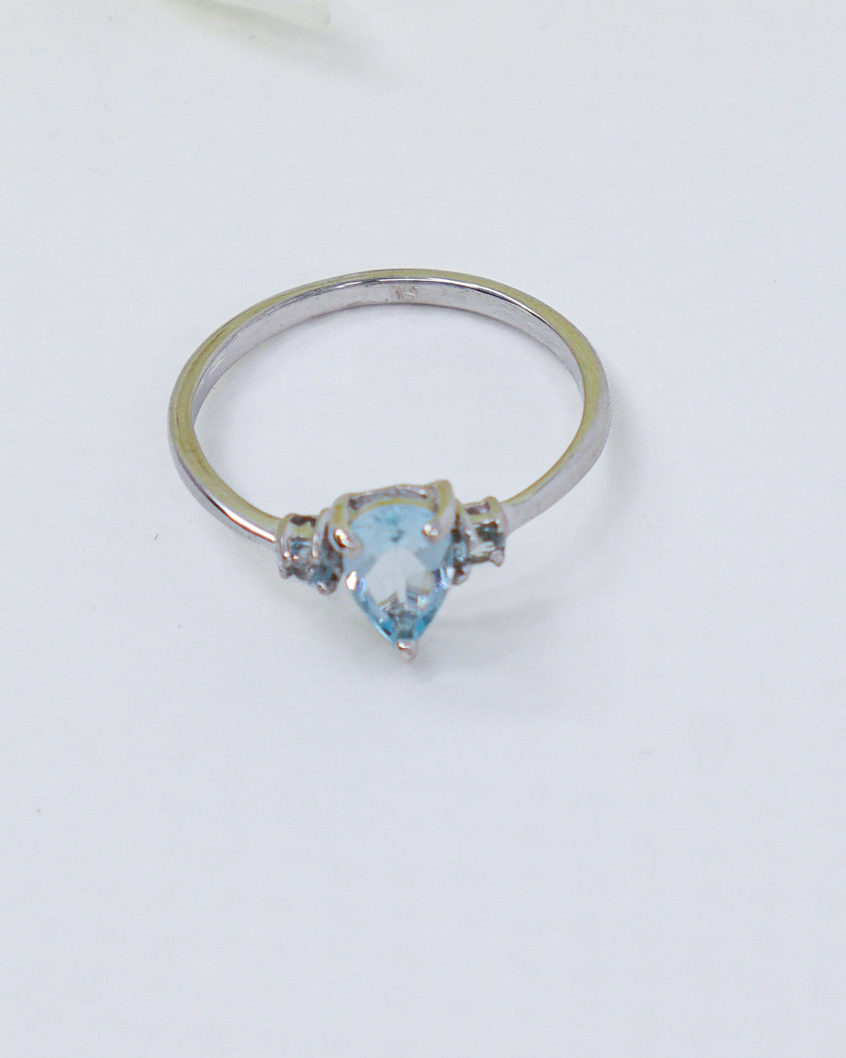 Blue Topaz Sterling Silver Ring – Celestial Clarity | Size 8