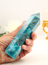 Blue Apatite Crystal Tower 470g – The Ocean of Awakening | Motivation, Clarity & Manifestation