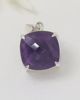Brazilian Amethyst Sterling Silver Pendant – Violet Sanctuary