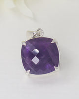 Brazilian Amethyst Sterling Silver Pendant – Violet Sanctuary