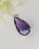 Brazilian Amethyst Pear-Shaped Pendant – The Violet Temple
