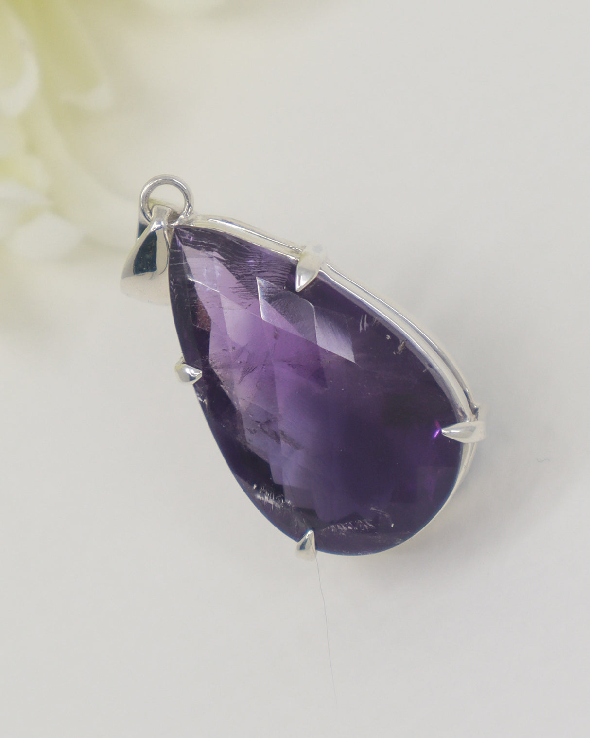 Brazilian Amethyst Pear-Shaped Pendant – The Violet Temple