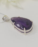 Brazilian Amethyst Pear-Shaped Pendant – The Violet Temple