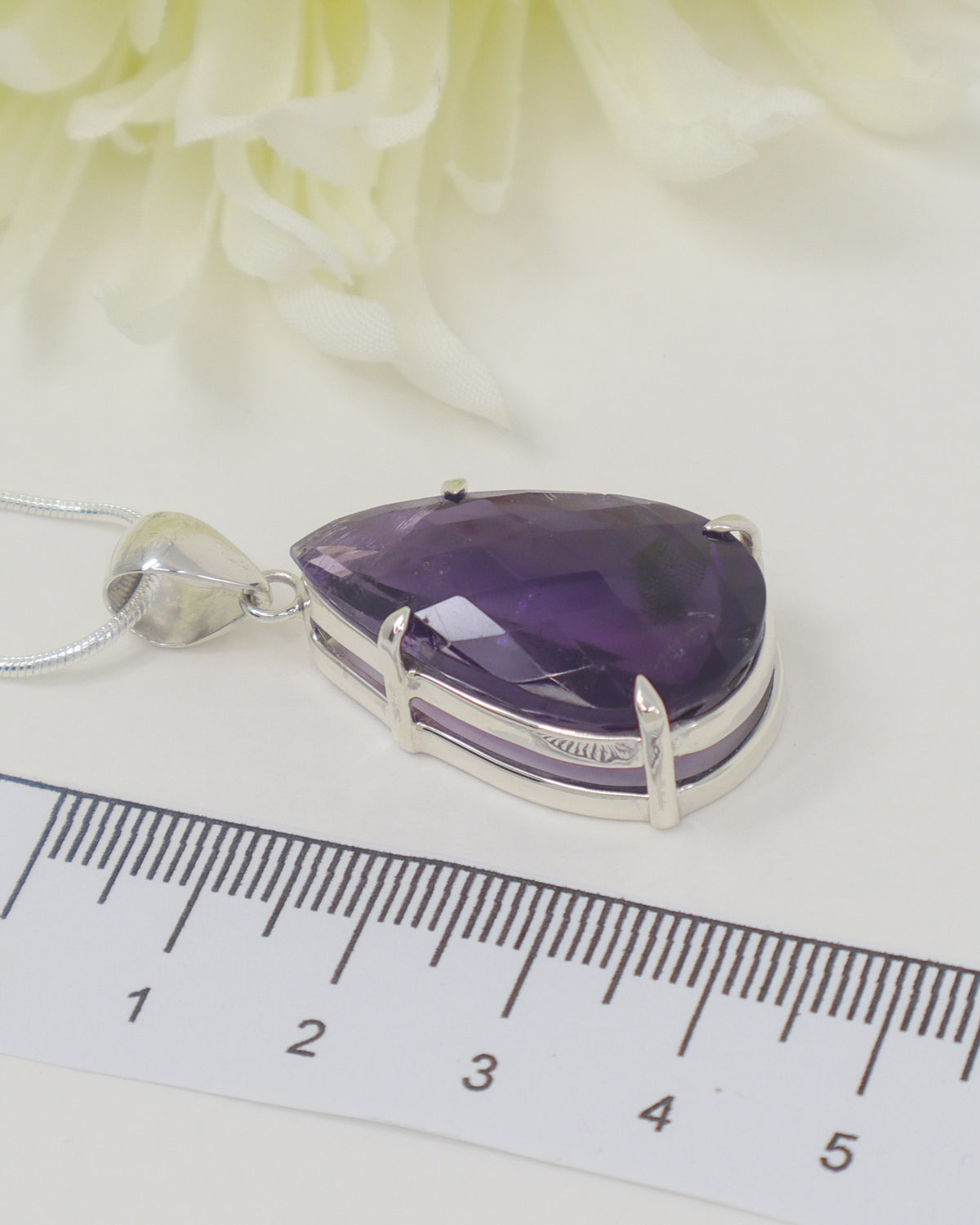 Brazilian Amethyst Pear-Shaped Pendant – The Violet Temple