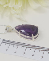 Brazilian Amethyst Pear-Shaped Pendant – The Violet Temple