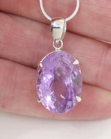 Brazilian Amethyst Sterling Silver Pendant – Lavender Spirit
