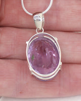 Brazilian Amethyst Sterling Silver Pendant – Lavender Spirit