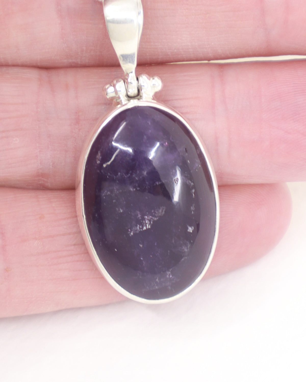 Amethyst Sterling Silver Pendant | Violet Wisdom & Spiritual Protection