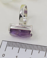 Brazilian Amethyst Sterling Silver Ring – Size 6