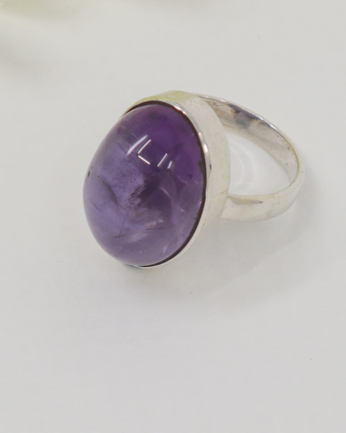 Brazilian Amethyst Sterling Silver Ring – Size 7