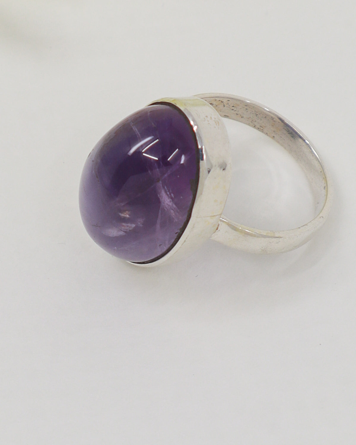 Brazilian Amethyst Sterling Silver Ring – Size 7