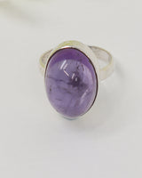 Brazilian Amethyst Sterling Silver Ring – Size 7