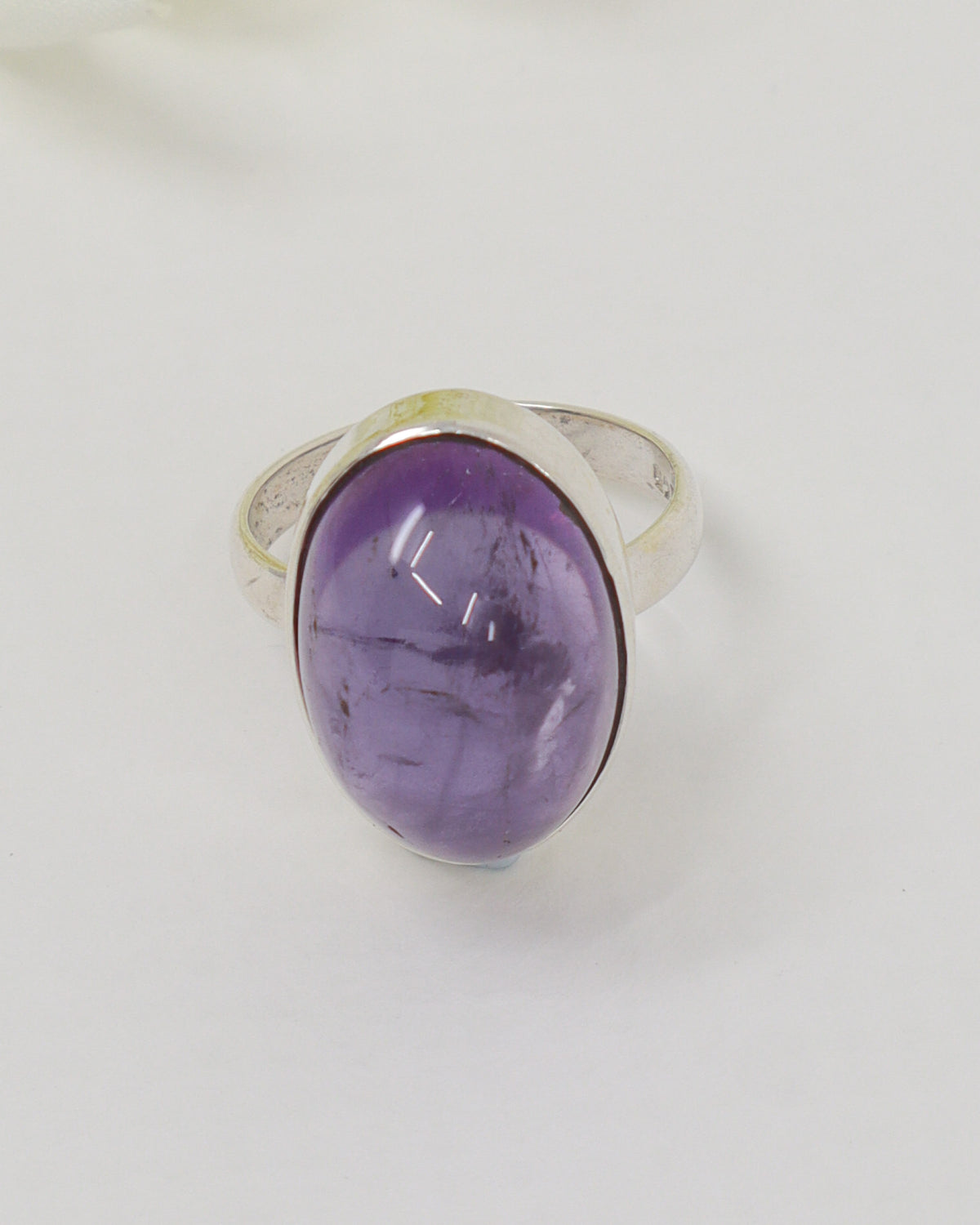 Brazilian Amethyst Sterling Silver Ring – Size 7