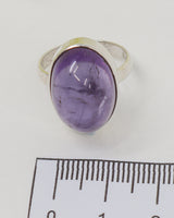 Brazilian Amethyst Sterling Silver Ring – Size 7