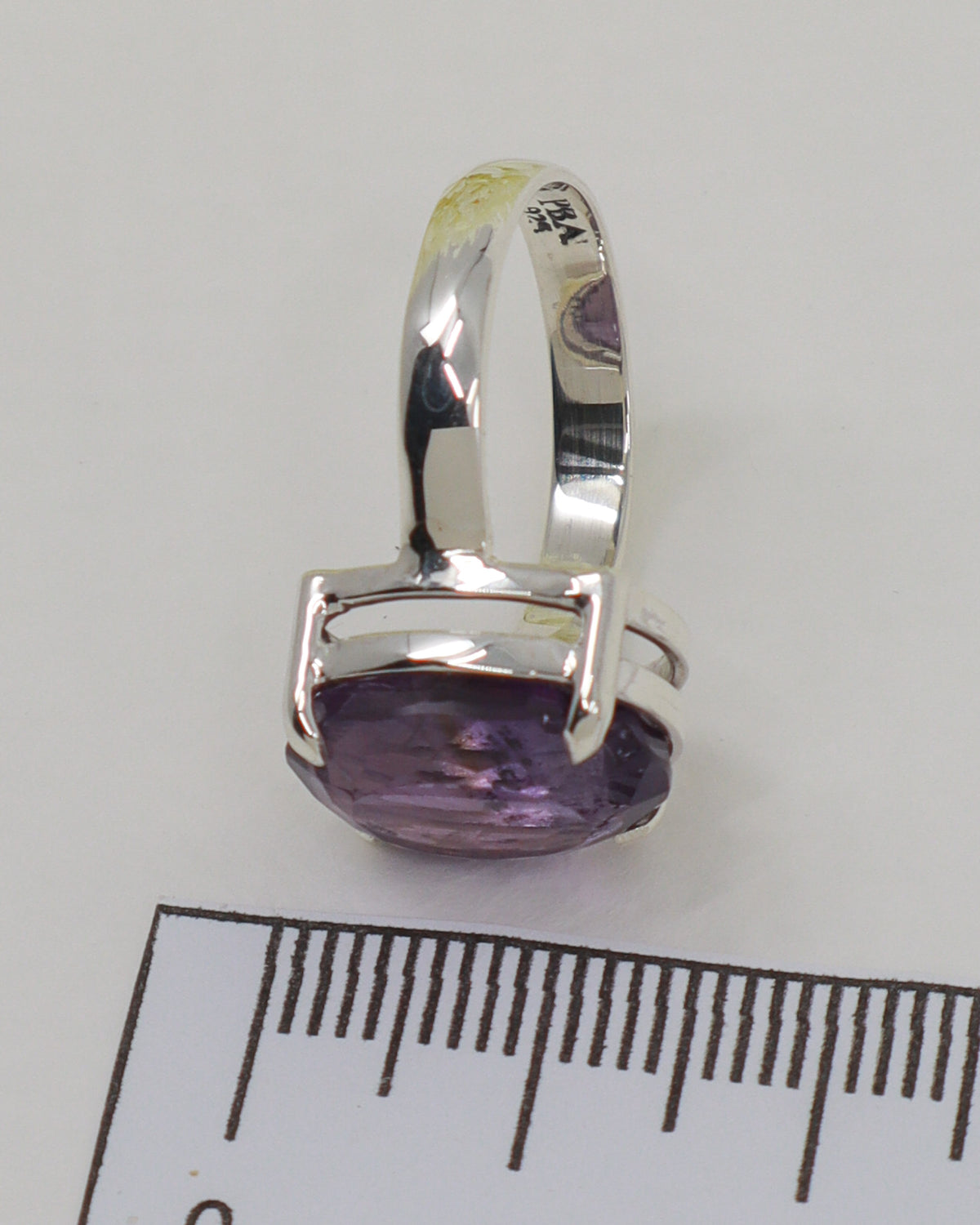 Brazilian Amethyst Sterling Silver Ring – Violet Wisdom | Size 6