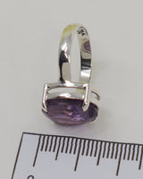 Brazilian Amethyst Sterling Silver Ring – Violet Wisdom | Size 6